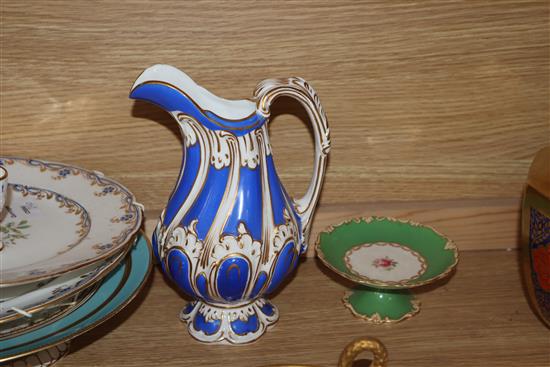 A quantity of mixed cabinet cups and 19th century and later ceramics